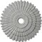 Ekena Millwork Eryn Ceiling Medallion (Fits Canopies up to 4"), Hand-Painted Frost, 24 3/4"OD x 3 1/4"ID x 1 7/8"P CM24ENFRF - alternate 1